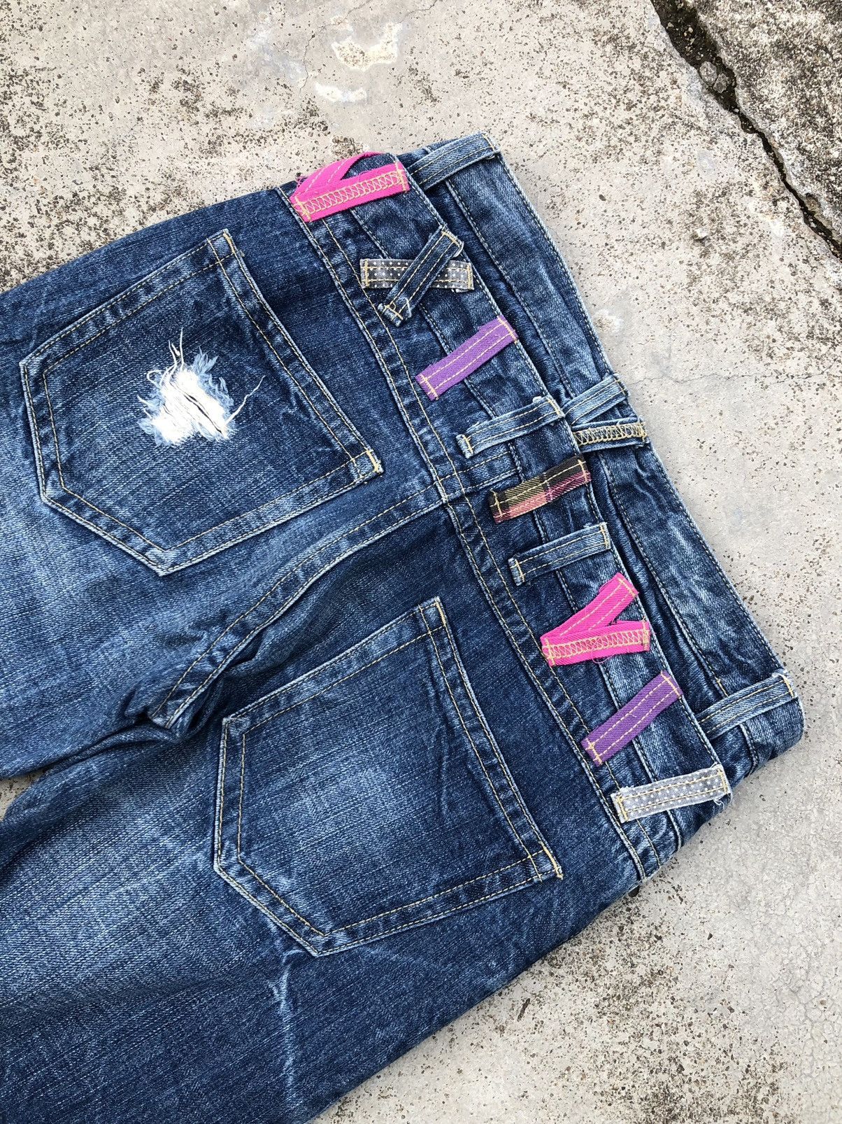 Japanese Brand COLZA DOUBLE WAIST DENIM Size US 30 / EU 46 - 6 Thumbnail