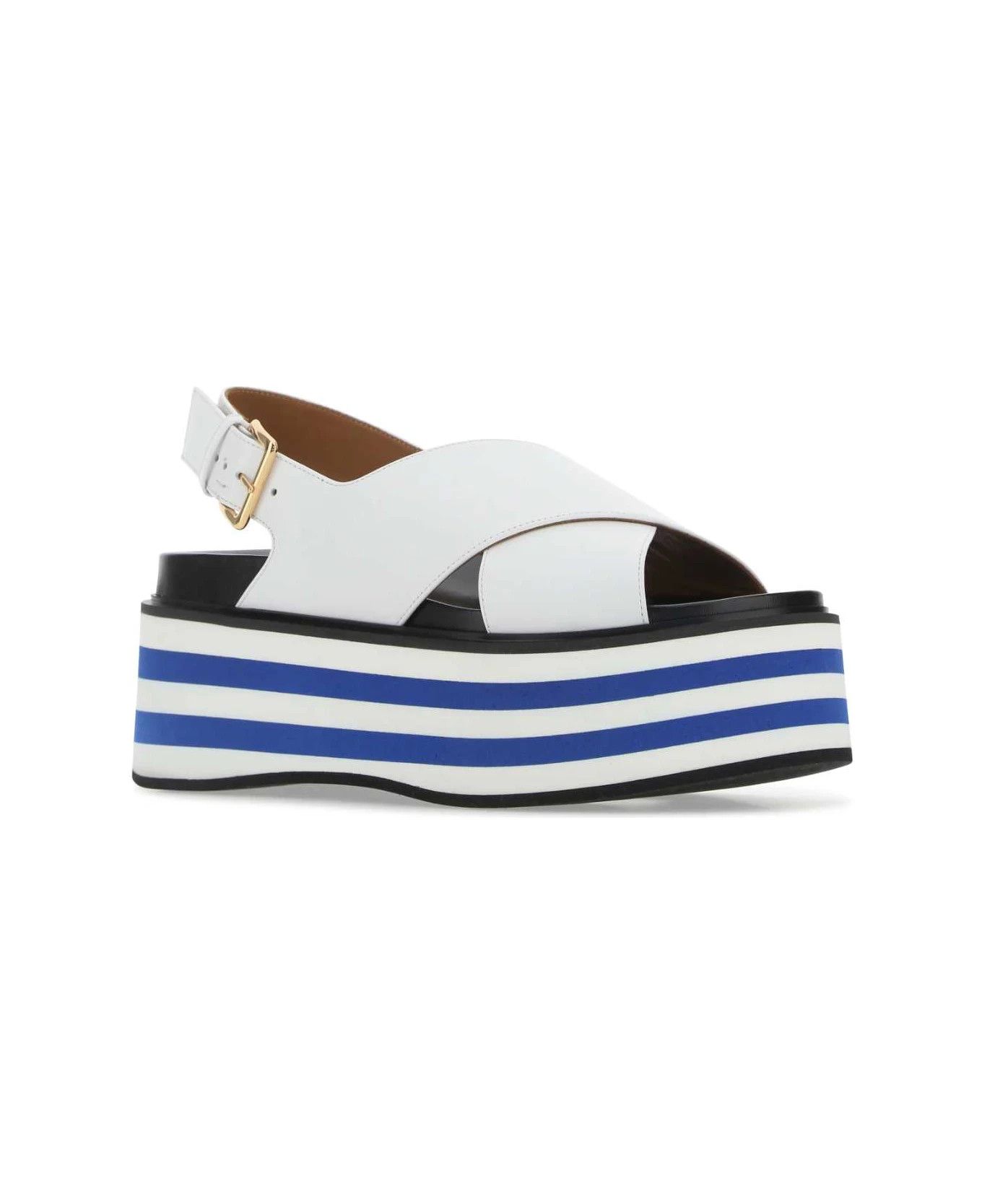 Marni o1y1025 Sandals in White Size US 10 / IT 40 - 2 Thumbnail