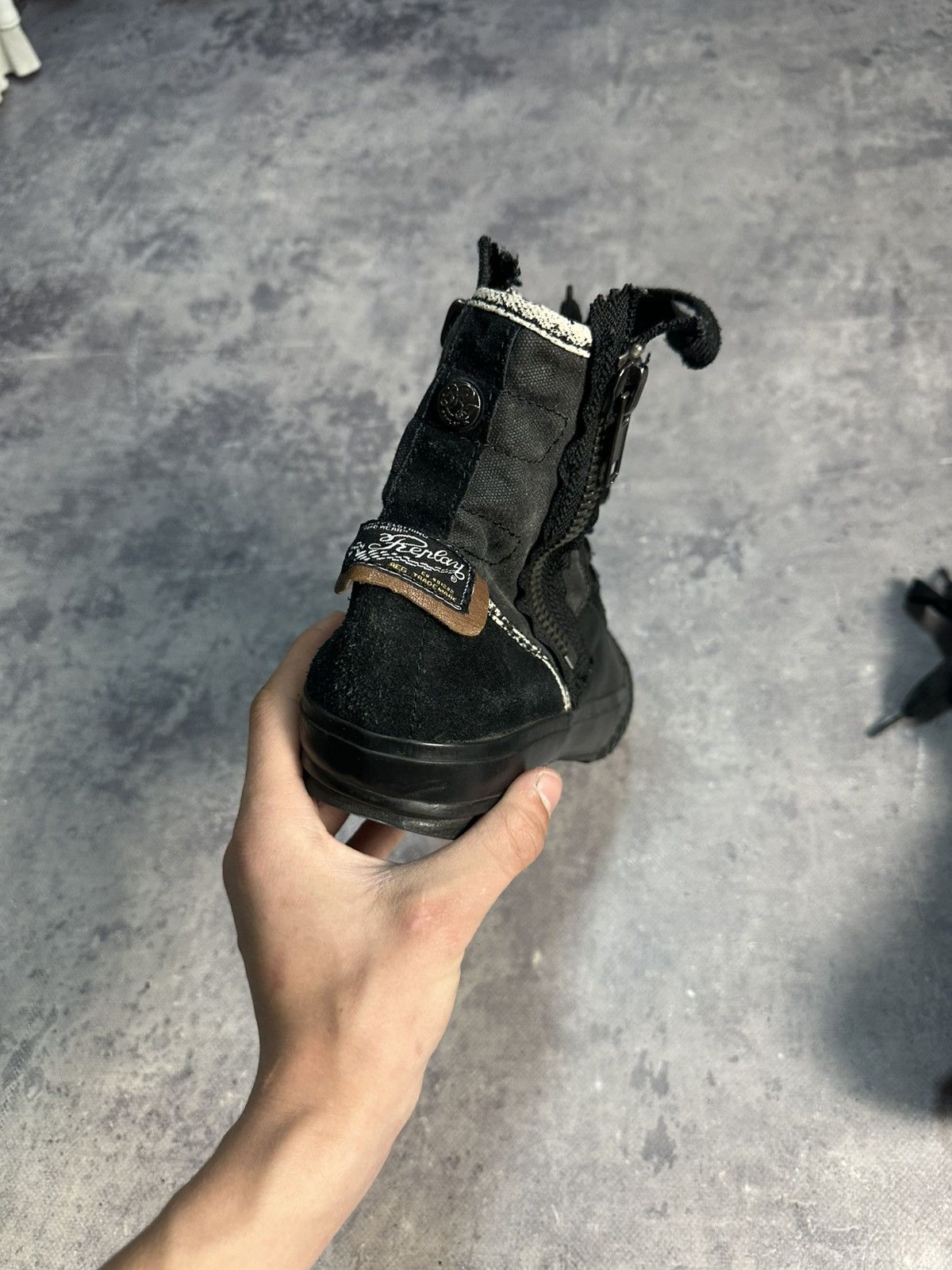 Replay Vintage washed leather combat boots y2k Dirk bikkembergs Size US 9 / EU 42 - 5 Thumbnail