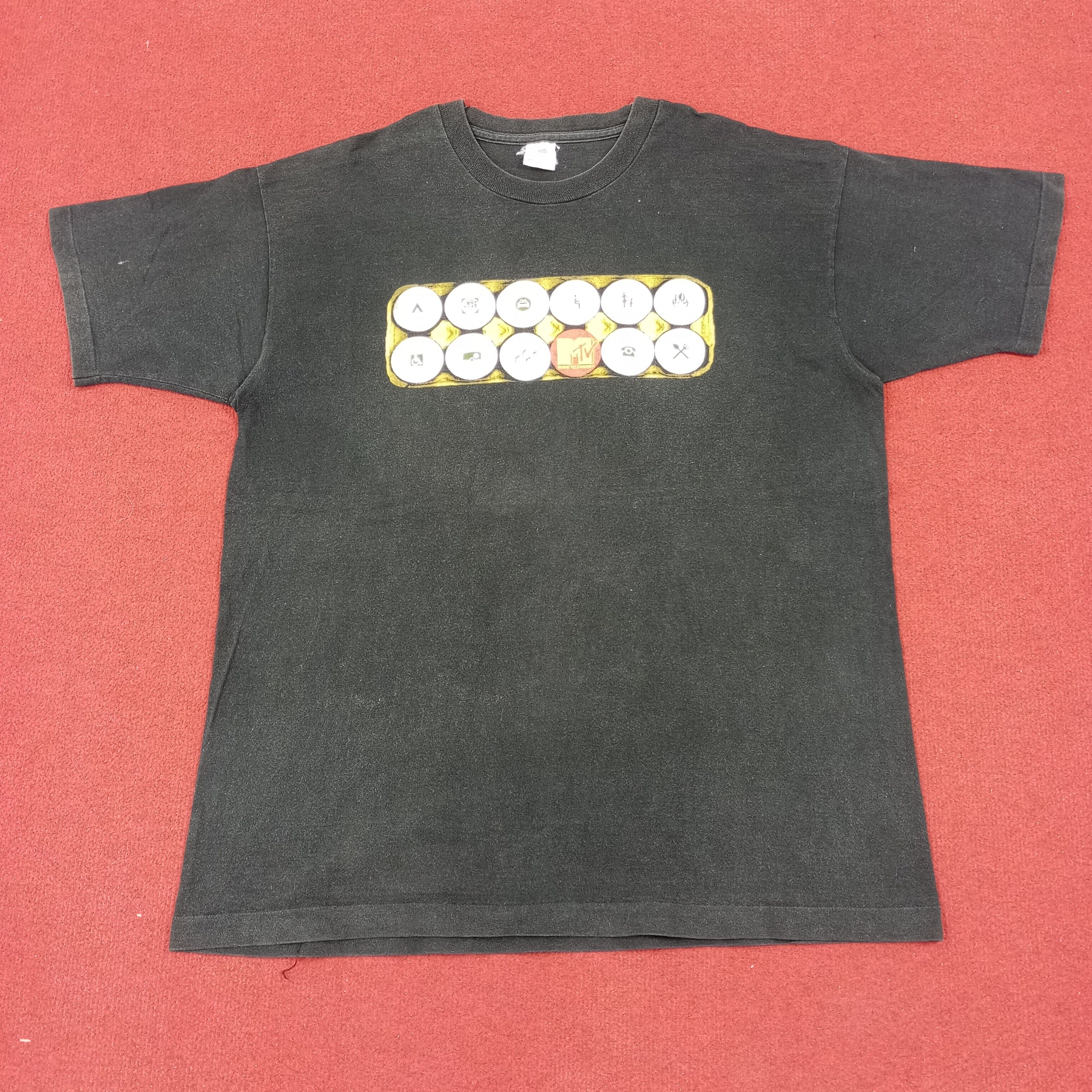 Fruit Of The Loom × Mtv × Vintage MTV Music Television Vintage Tshirt Size US L / EU 52-54 / 3 - 1 Thumbnail