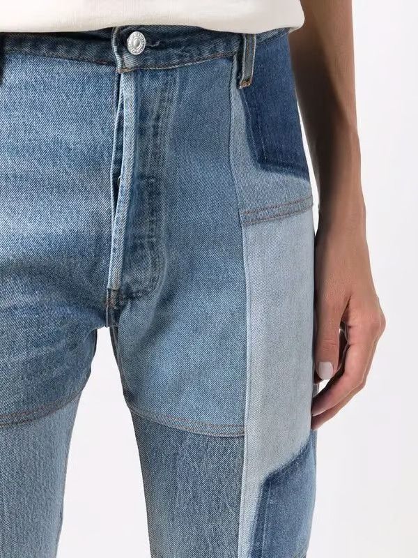 RE/DONE o1mle0425 705 Patched Jeans in Blue Size 26" / US 2 / IT 38 - 5 Thumbnail