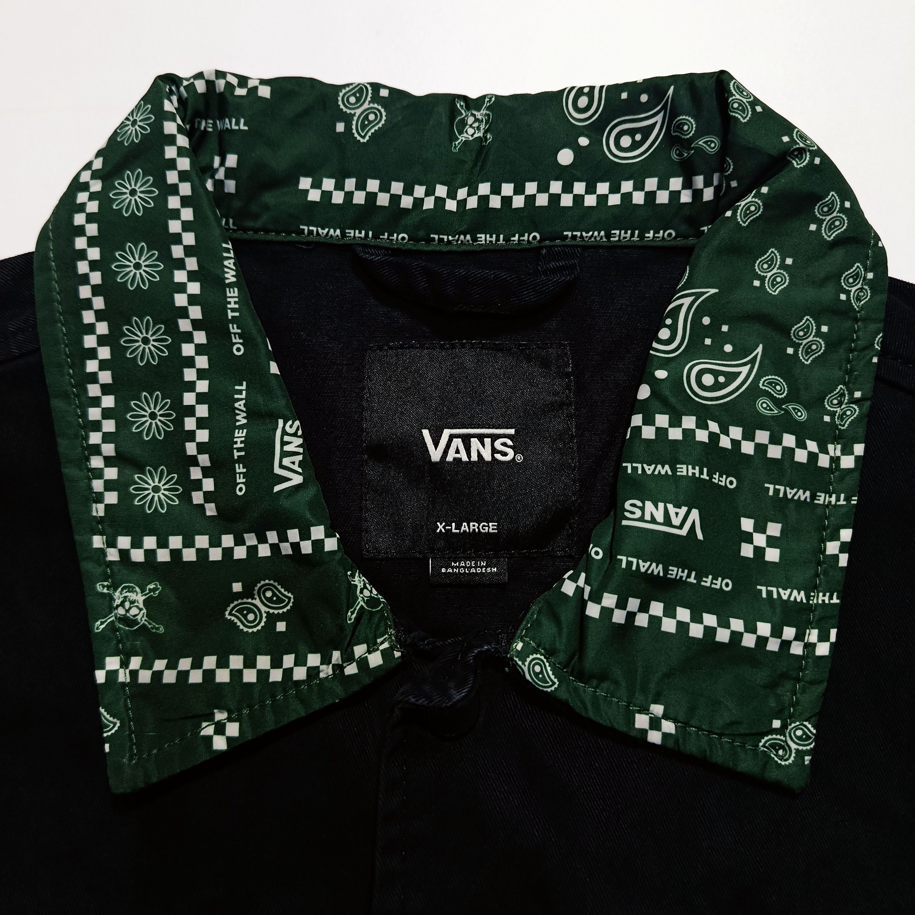 Vans Vans Off The Wall Bandana Denim Jacket Size US XL / EU 56 / 4 - 5 Thumbnail
