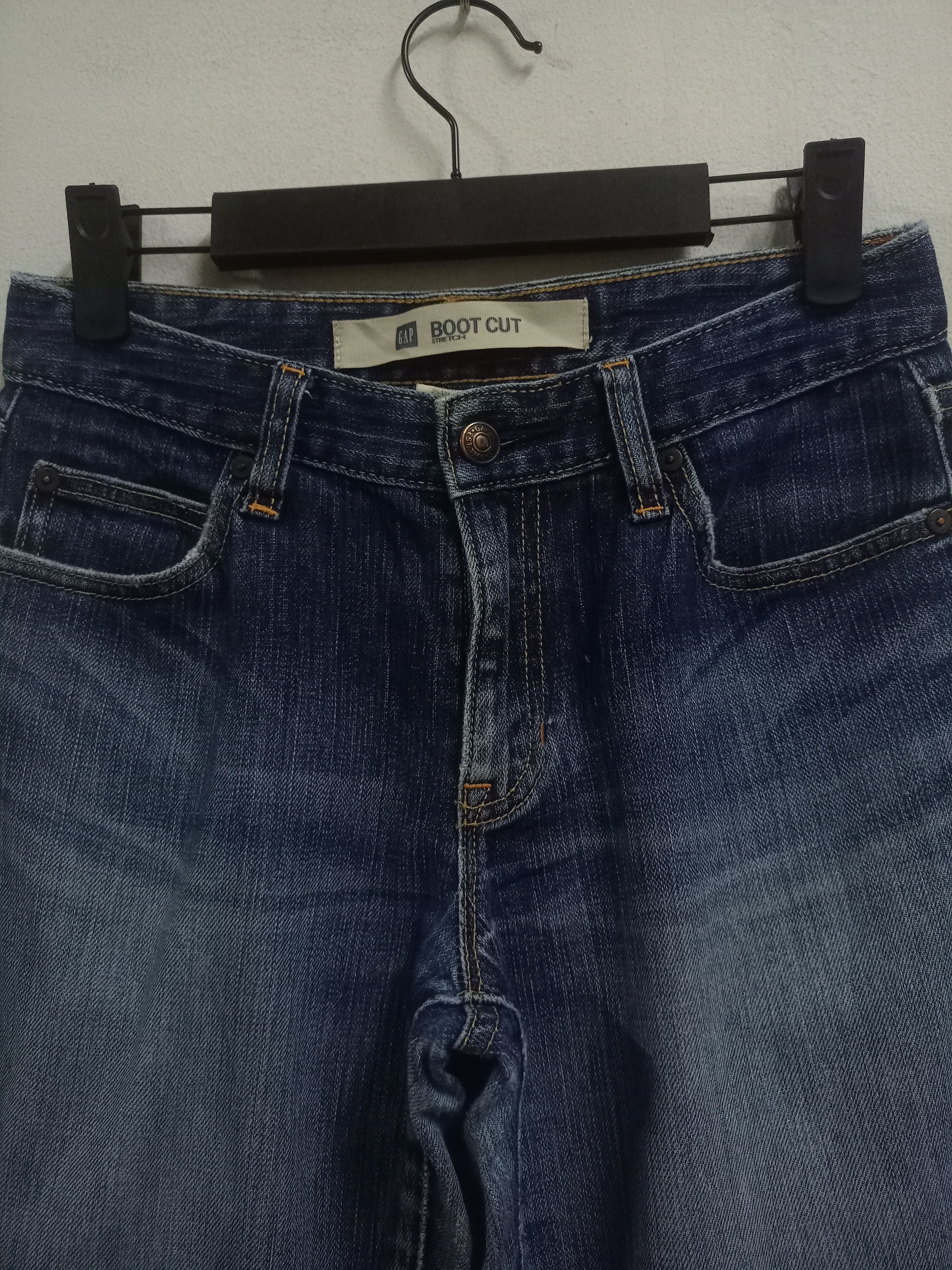 Gap SALES 🔥 Vintage GAP Bootcut Blue Wash Distress Flare Jeans Size 27" / US 4 / IT 40 - 4 Thumbnail