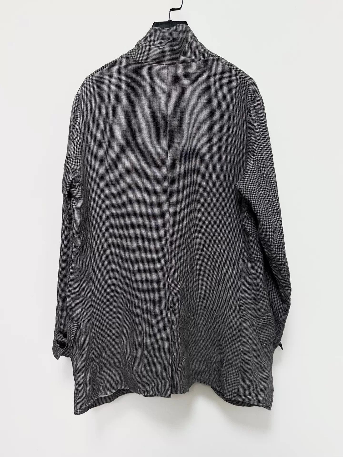 Other Ricorrrobe Finch Pattern Linen Coat Charcoal Gray Size US S / EU 44-46 / 1 - 4 Thumbnail