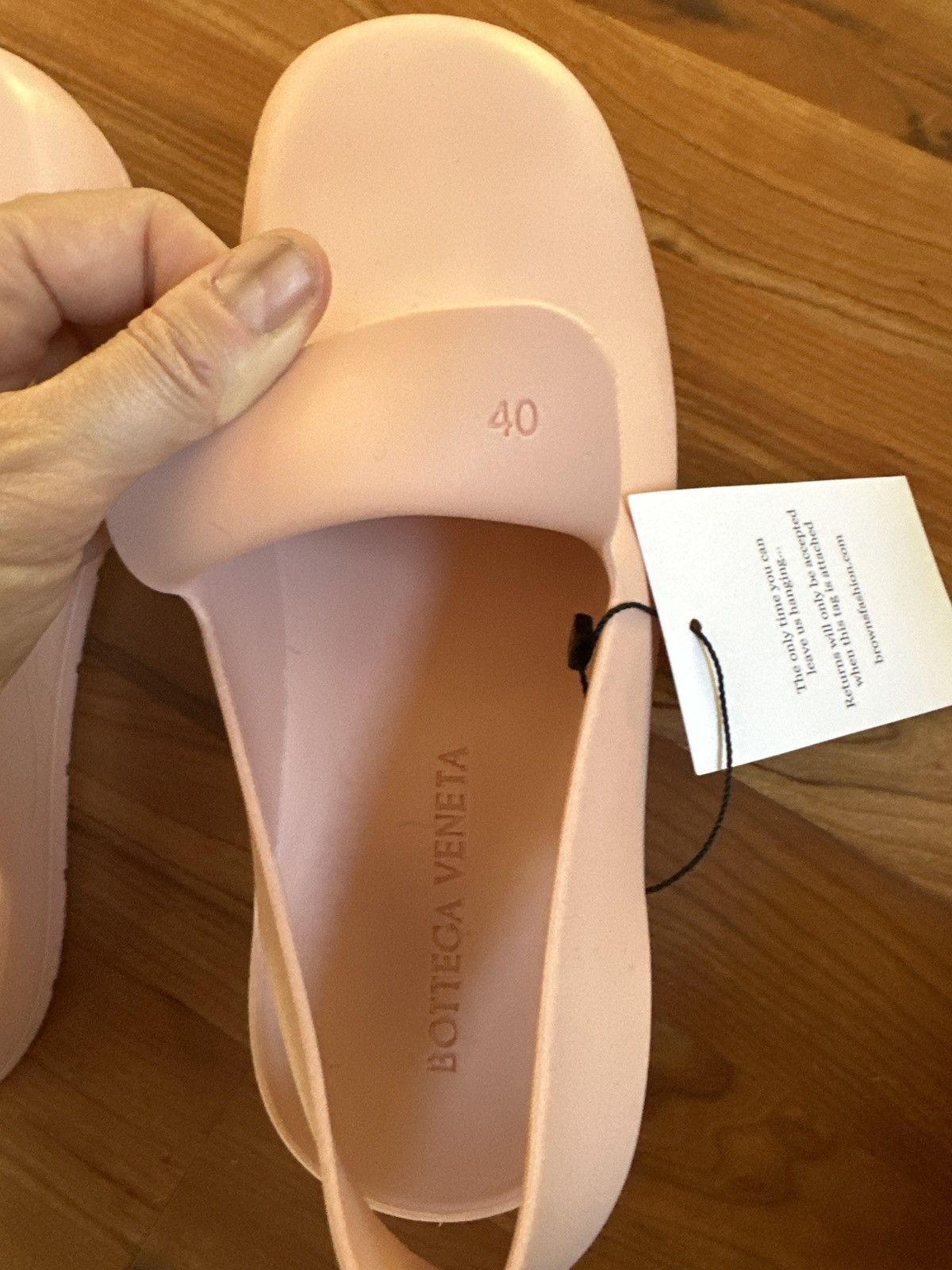 Bottega Veneta BOTTEGA VENETA Peachy Puddle Sandal Loafers Size US 7 / EU 40 - 10 Thumbnail