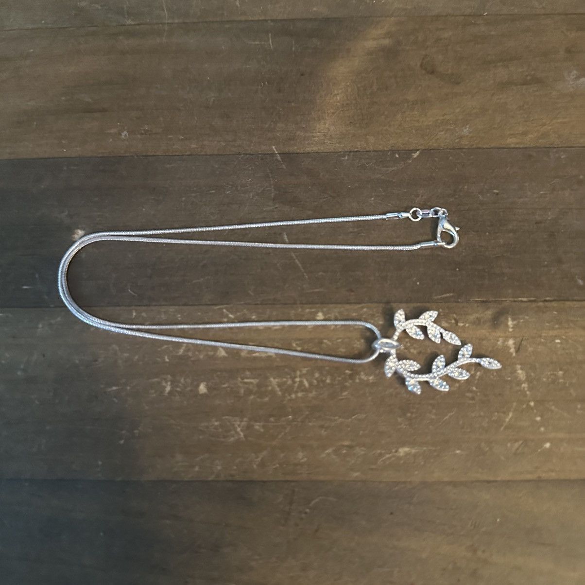 Other 925 silver leafy vine pendant necklace Size ONE SIZE - 2 Thumbnail