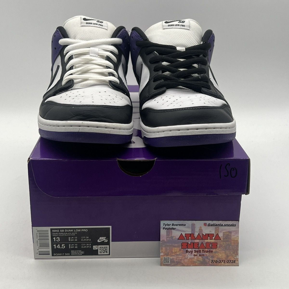 Nike Nike dunk low sb court purple Size US 13 / EU 46 - 2 Thumbnail