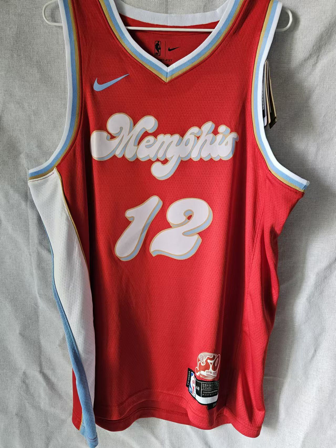 NBA Memphis Grizzlies 12 Ja Morant Jersey City Edition Size US L / EU 52-54 / 3 - 2 Thumbnail