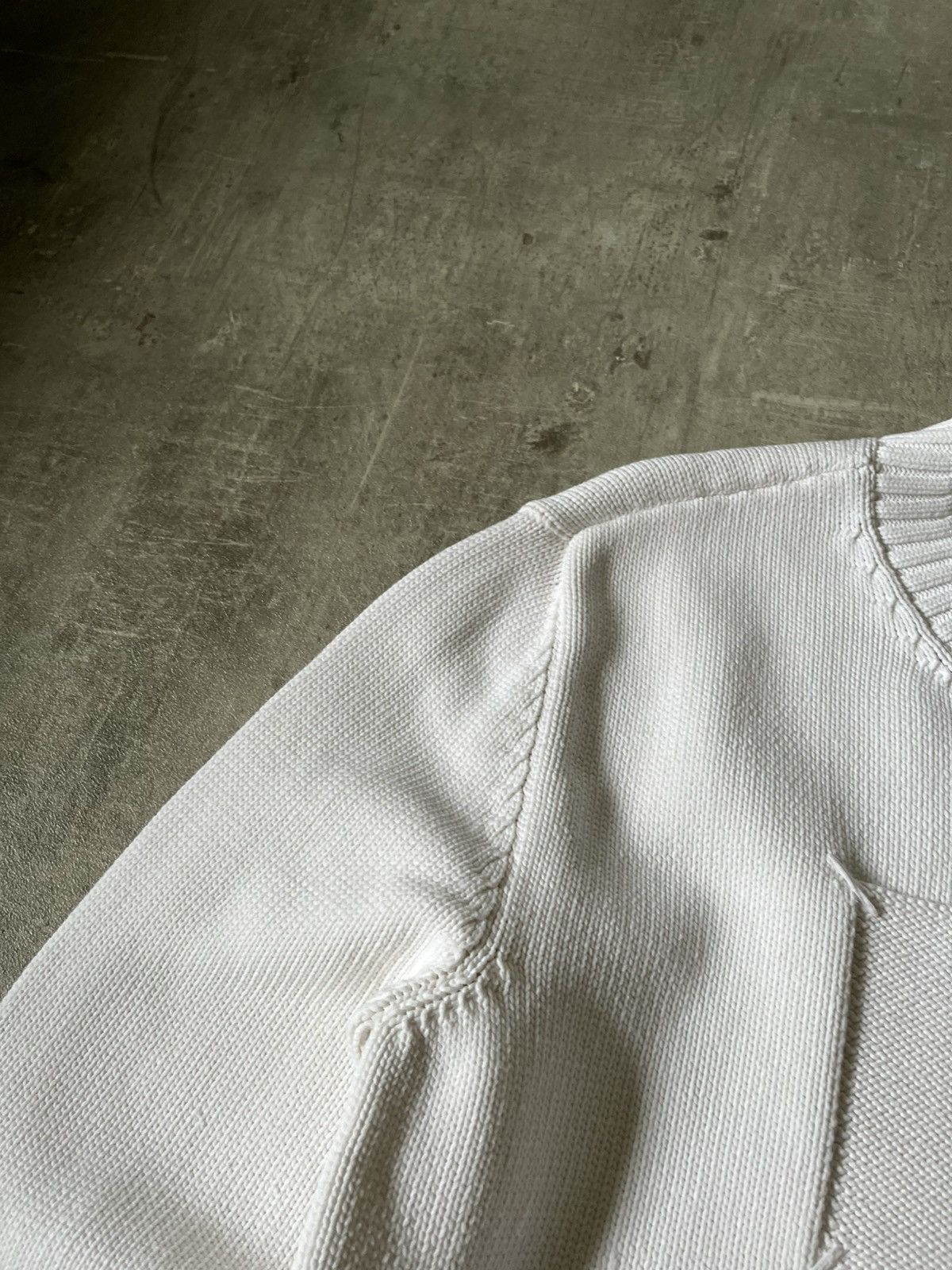 Maison Margiela Maison Margiela S/S 20 tag on chest white sweater rare Size US L / EU 52-54 / 3 - 8 Thumbnail