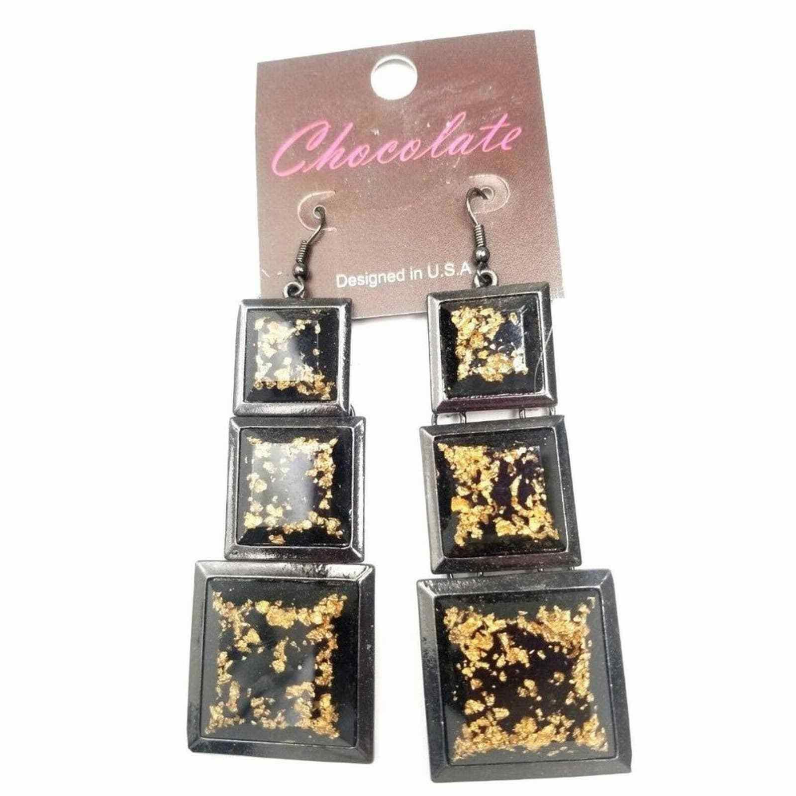 Chocolate Earrings Chocolate Women Fashion Jewlery Costume Chocolate B Size ONE SIZE - 1 Thumbnail