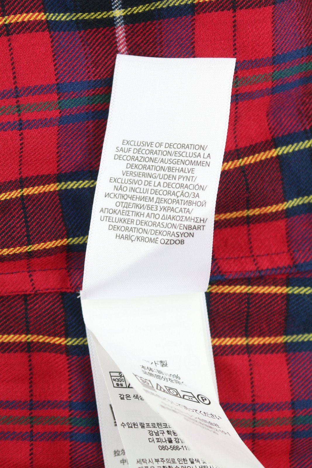 Ralph Lauren 2XL Red Plaid Flannel Custom Fit Button-Up Logo Shirt 87032 Size US XXL / EU 58 / 5 - 9 Thumbnail