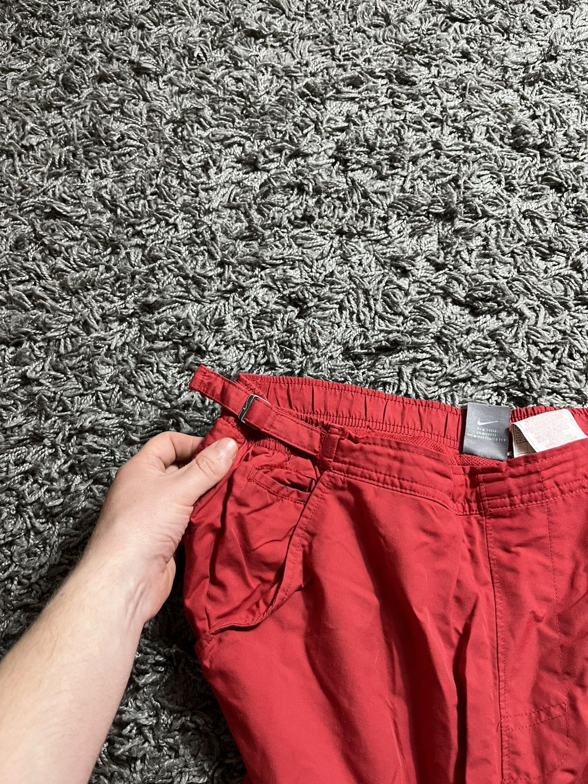 Nike × Vintage NIKE VINTAGE 00s CARGO BREECHES Y2K POCKETS SHORTS Size US 34 / EU 50 - 4 Thumbnail