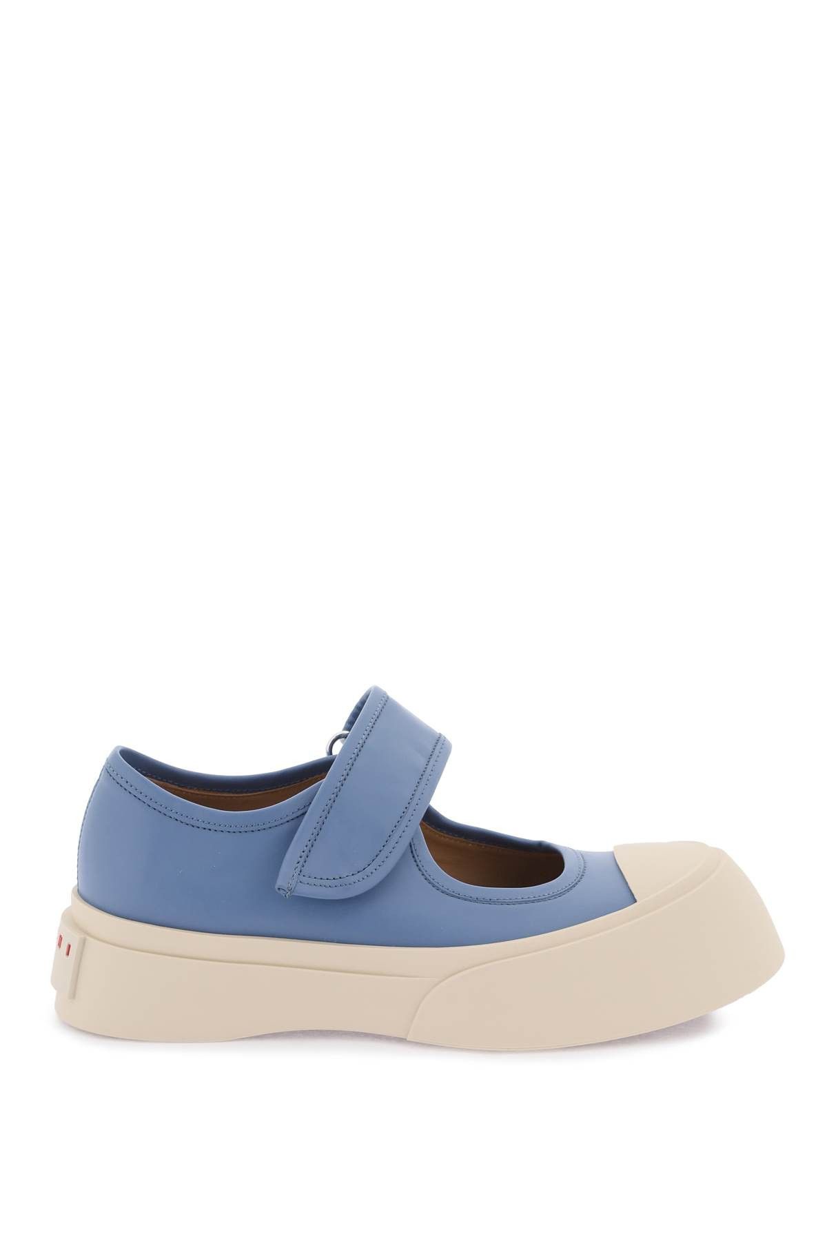 image of Marni Pablo Mary Jane Nappa Leather Sneakers in Mixed Colours, Women's (Size 6)