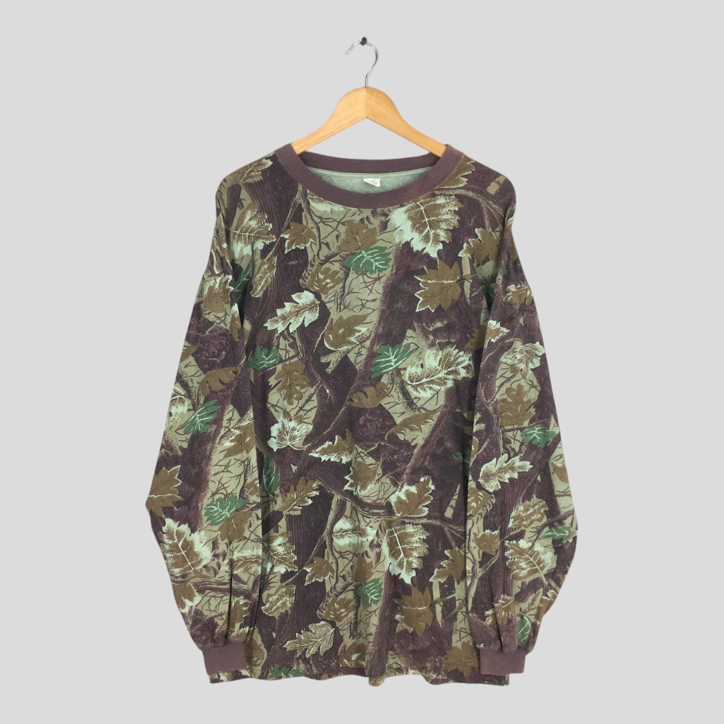 Mossy Oaks × Realtree × Vintage Vintage 1980's Real Tree Camo Longsleeve T shirt XLarge Size US XL / EU 56 / 4 - 1 Thumbnail