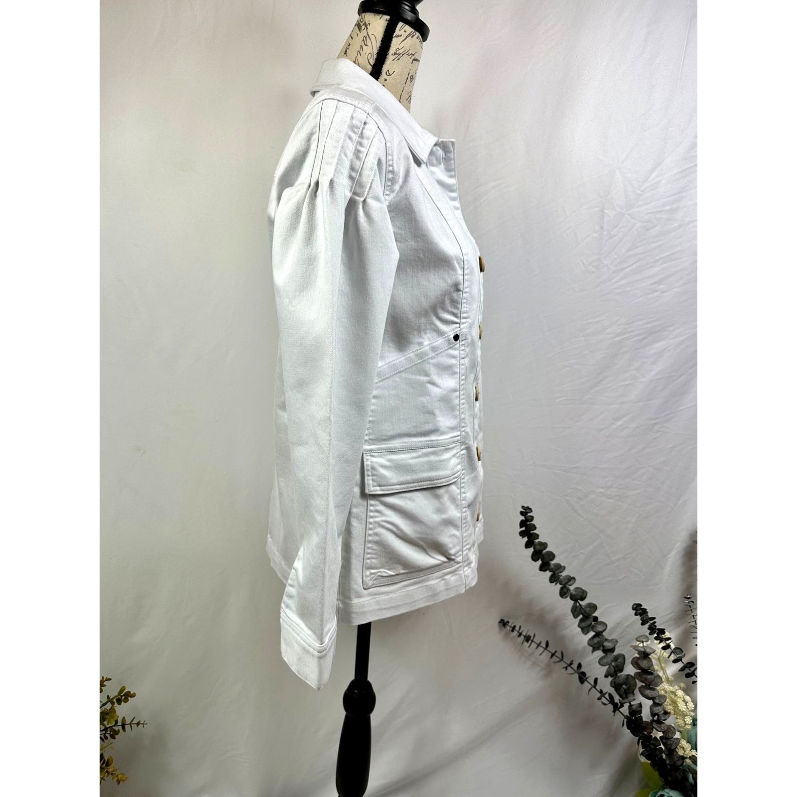 Other Anybody Stretch Twill Utility Jacket Crisp White XS Size XS / US 0-2 / IT 36-38 - 11 Thumbnail