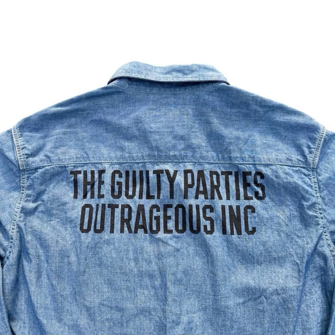 Wacko Maria Wacko Maria Guilty Parties Chambray Selvedge Shirt Blue Size US L / EU 52-54 / 3 - 4 Thumbnail