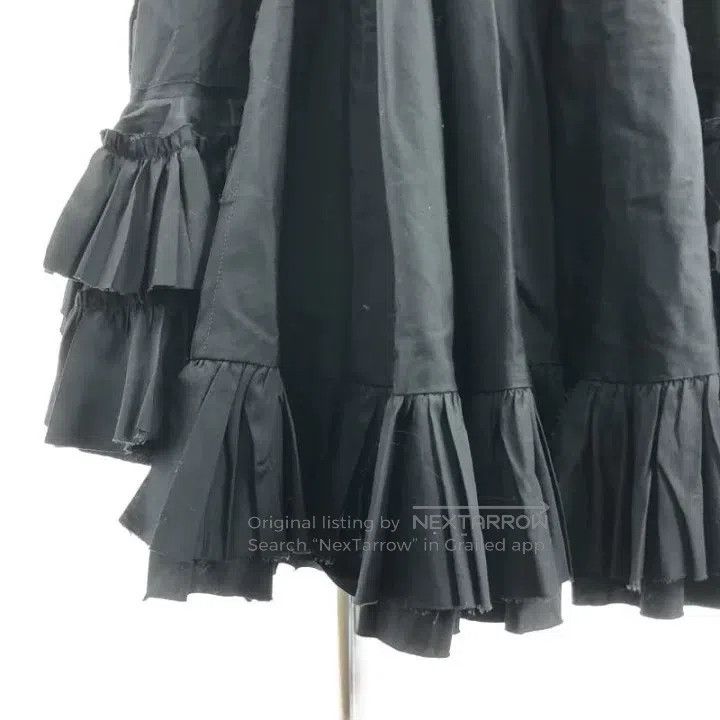 Comme des Garcons Comme Des Garcons size XS Black vintage lace design skirt Size 23" - 4 Thumbnail