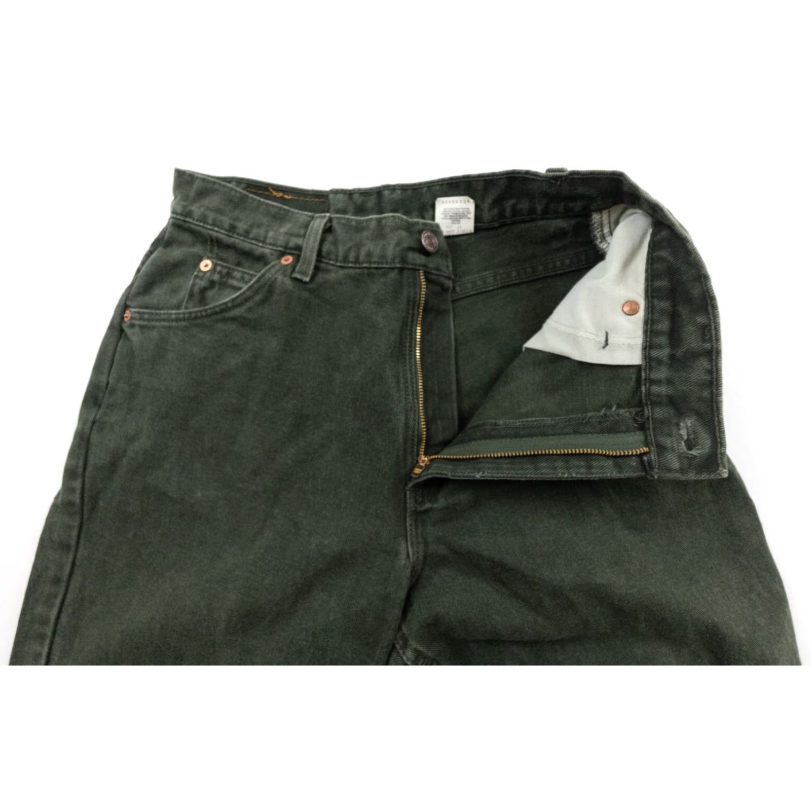 Levi's VINTAGE Levi's Jeans Womens 10 Green 90s Relaxed Fit Tapered Denim Pants Size 32" / US 10 / IT 46 - 4 Thumbnail