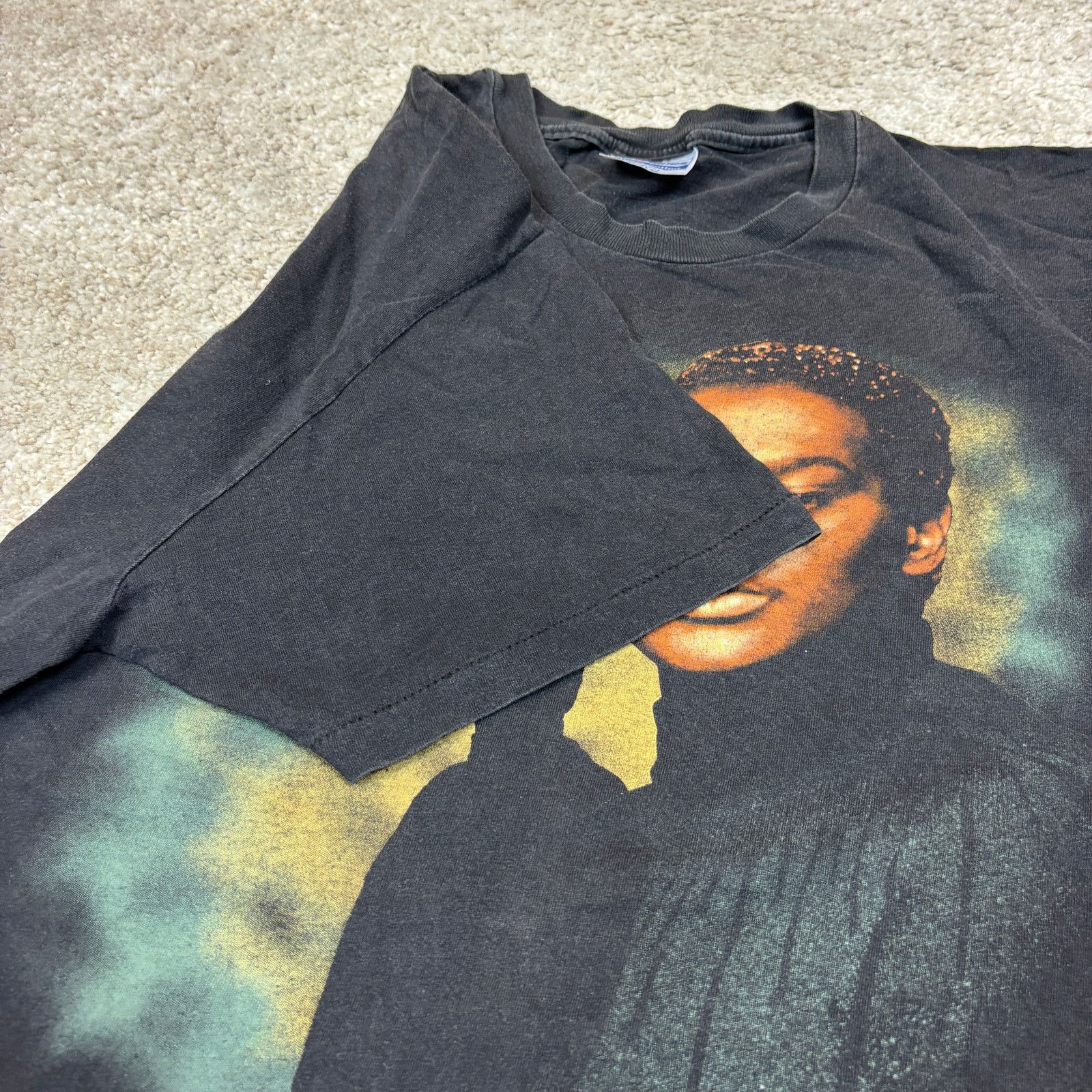 Band Tees × Hanes × Vintage VTG Luther Vandross Here & Now 1990 World Tour Shirt Mens XL Size US XL / EU 56 / 4 - 10 Thumbnail