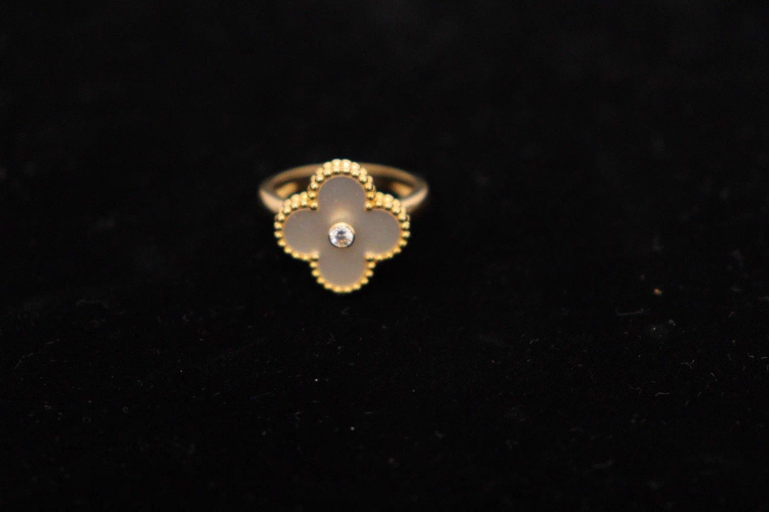 Van Cleef & Arpels VC&A 18K Rose Gold JB Open Ring Size 51 Size ONE SIZE - 6 Thumbnail