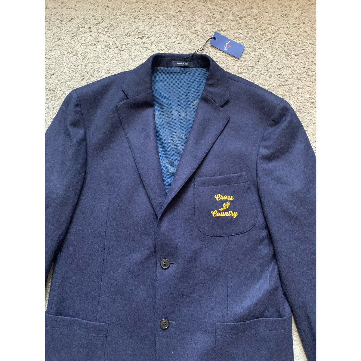 Noah NOAH CROSS COUNTY EMBROIDERED LOGO BLAZER JACKET Size 40R - 6 Thumbnail