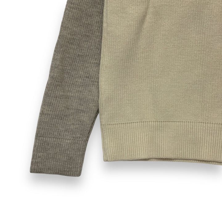 o1y0225 Turtleneck Sweatshirt in Ivory/Grey