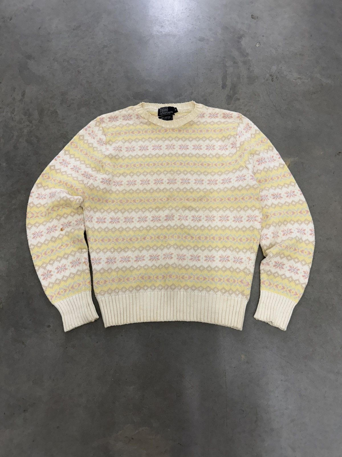 Polo Ralph Lauren Vintage Polo Ralph Lauren Knit Sweater Great Britain 90s S Size US S / EU 44-46 / 1 - 1 Thumbnail