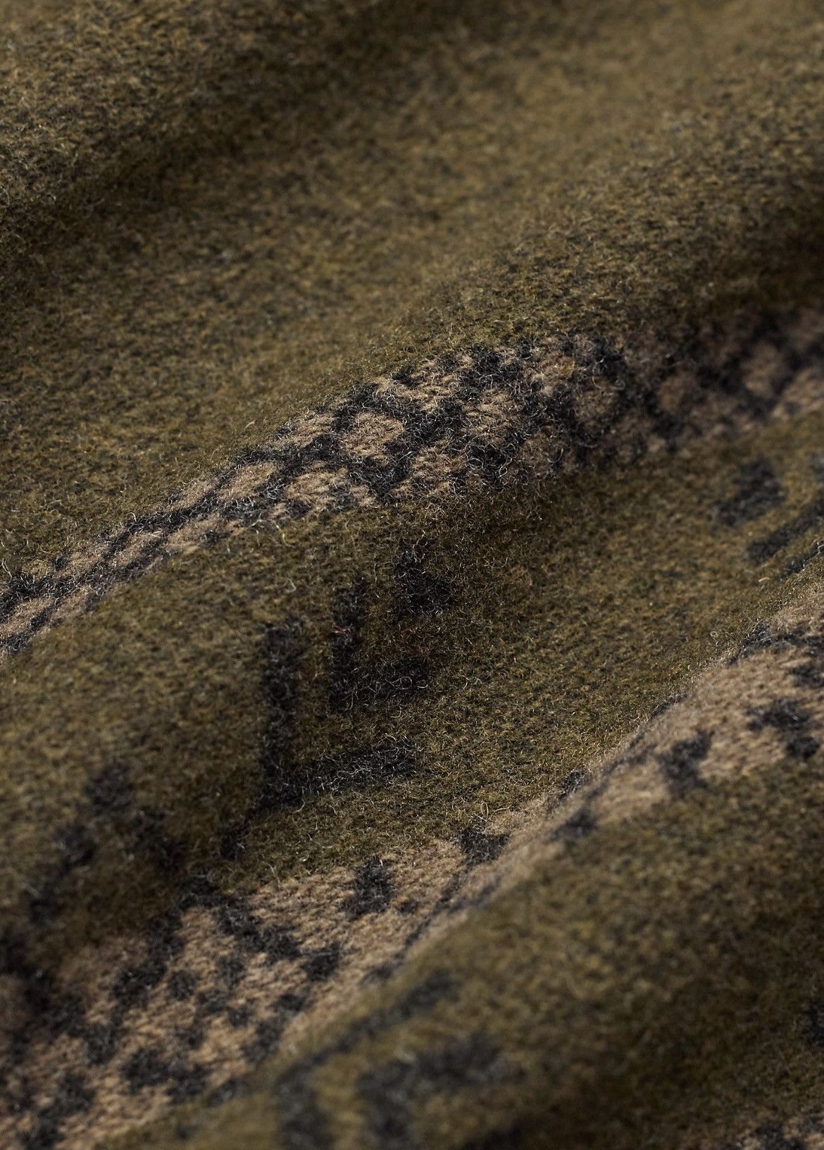 RRL Ralph Lauren RRL Ralph Lauren Western Jacquard Jacket Wool Olive Size US XS / EU 42 / 0 - 11 Thumbnail