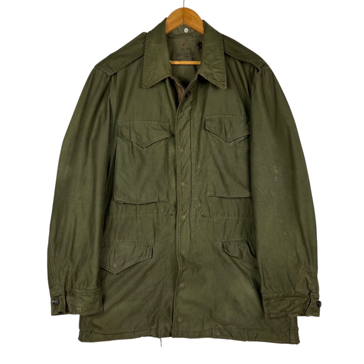 Vintage 🔥 50s Vintage M51 Reading Mfg. Field Jacket Long Small Size US S / EU 44-46 / 1 - 1 Thumbnail