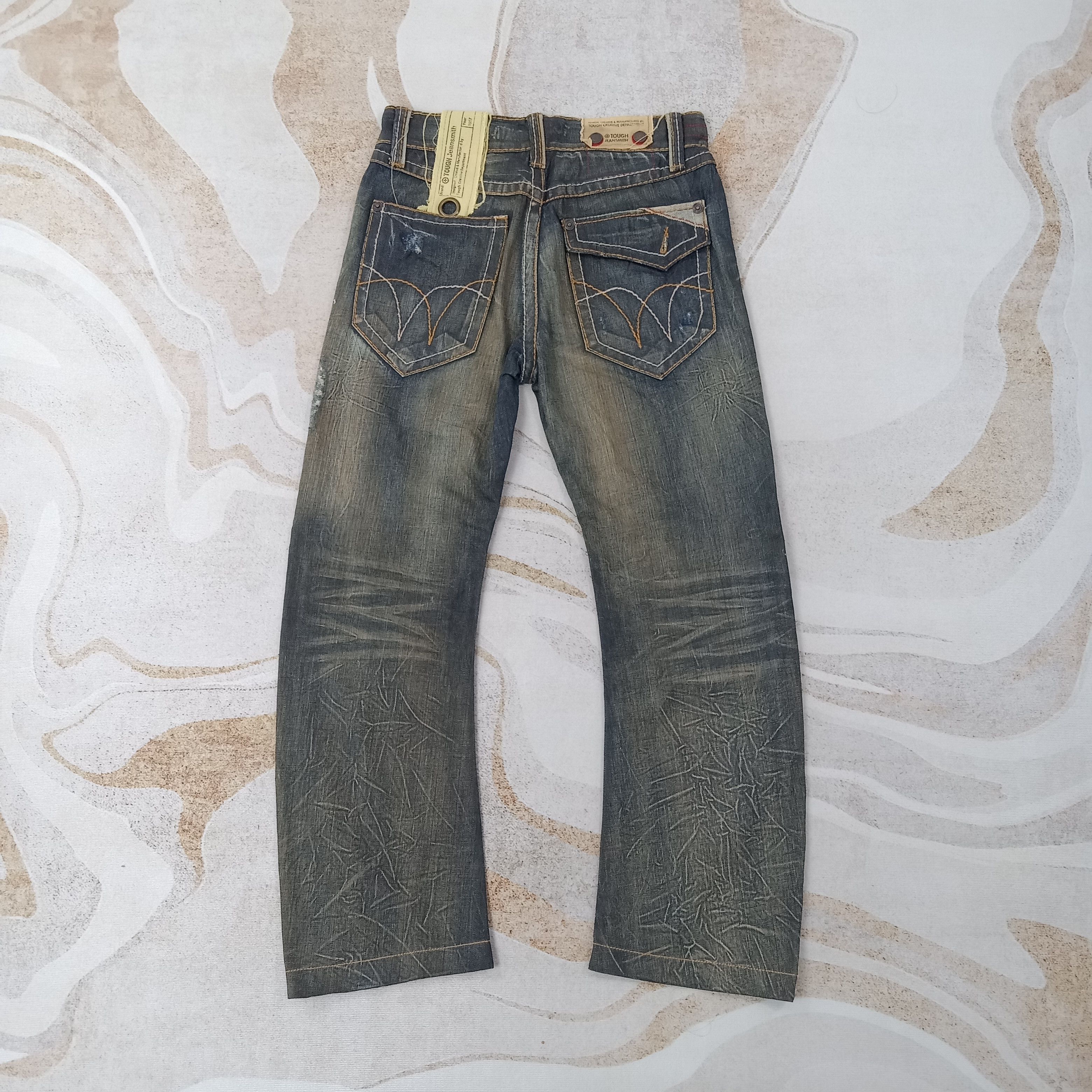 Vintage Tough Jeansmith Streetwear Patches Denim Jeans C258N18 Size US 32 / EU 48 - 6 Thumbnail
