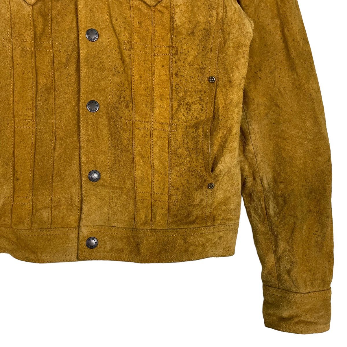 Tornado Mart 💥TORNADO MART JAPAN SUEDE LEATHER TRUCKER JACKET Size US S / EU 44-46 / 1 - 4 Thumbnail