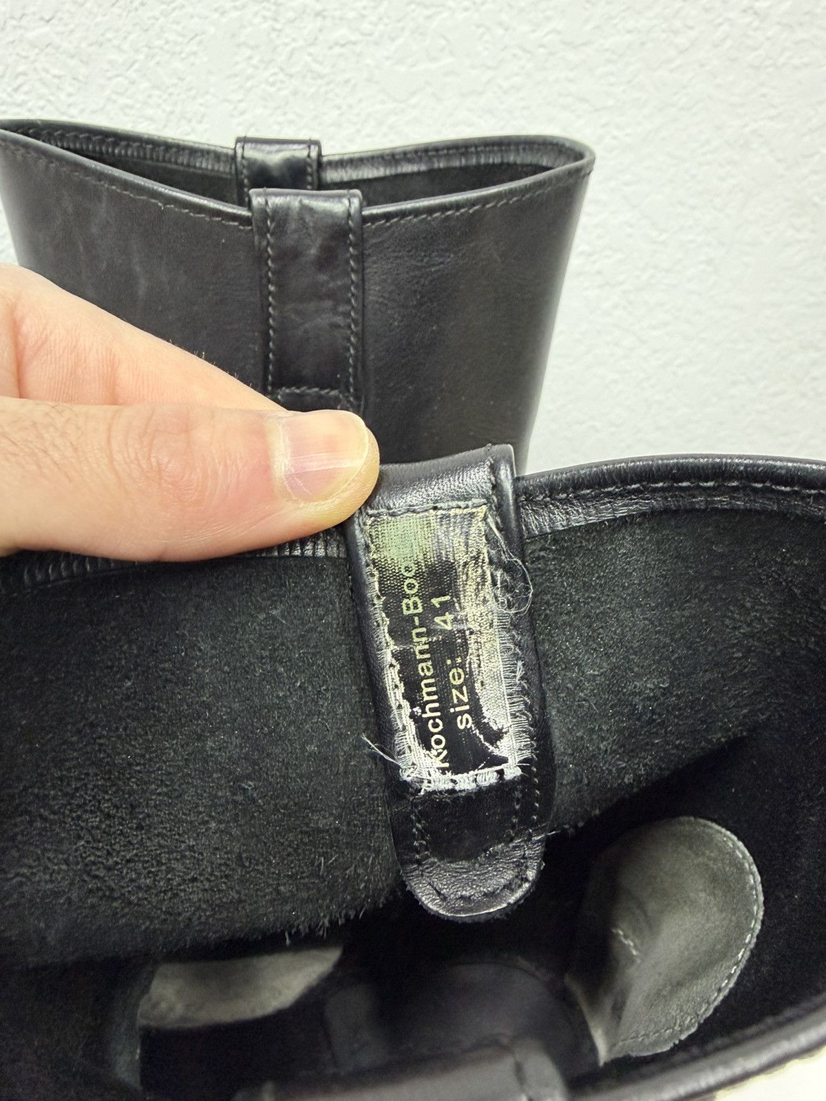 If Six Was Nine Vintage Italian AS 98 Rick Owens Style Leather Biker Boots Size US 9 / EU 42 - 15 Thumbnail