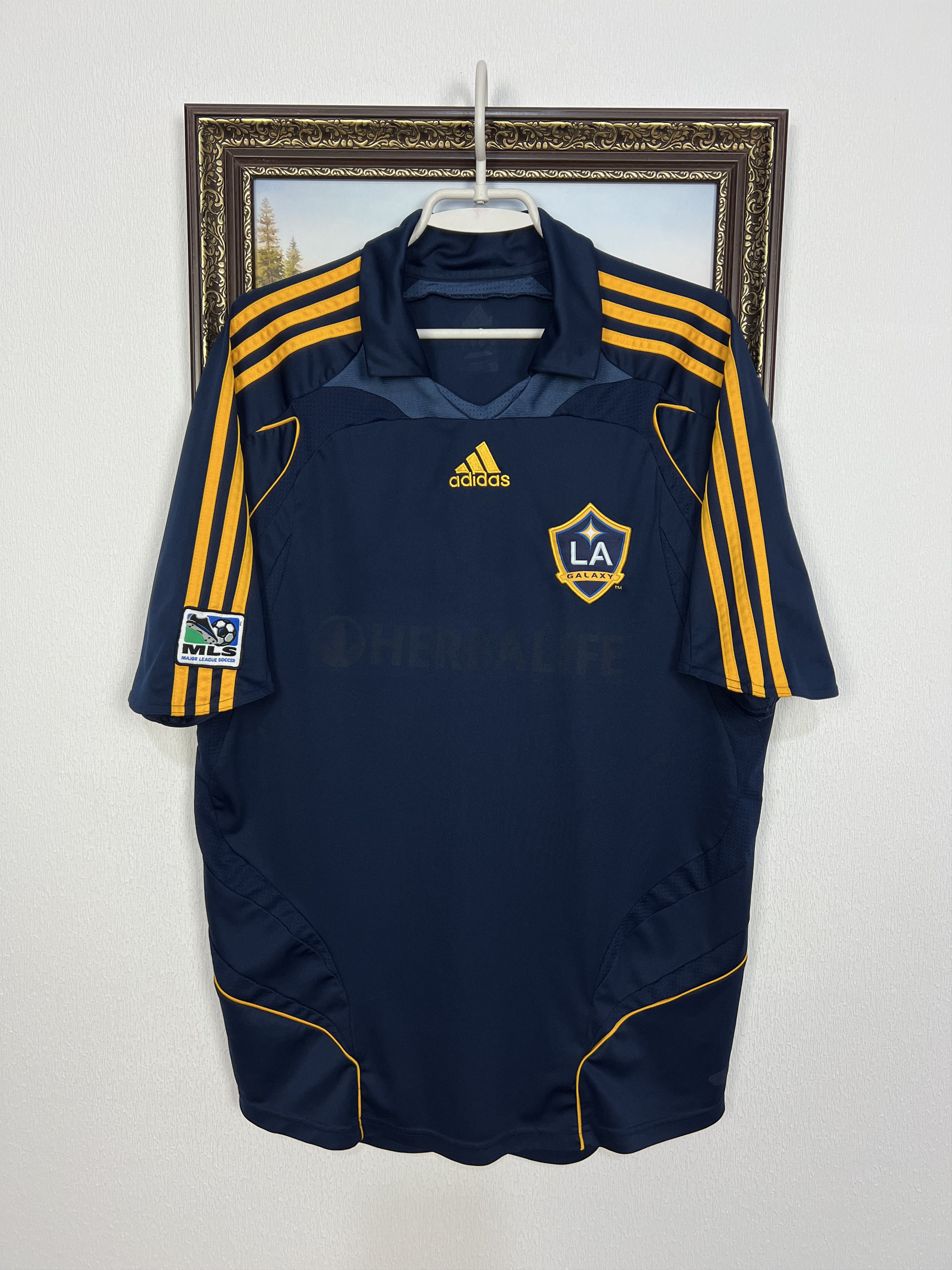 Adidas Los Angeles Galaxy football shirt Soccer #23 Beckham Jersey Size US L / EU 52-54 / 3 - 1 Thumbnail