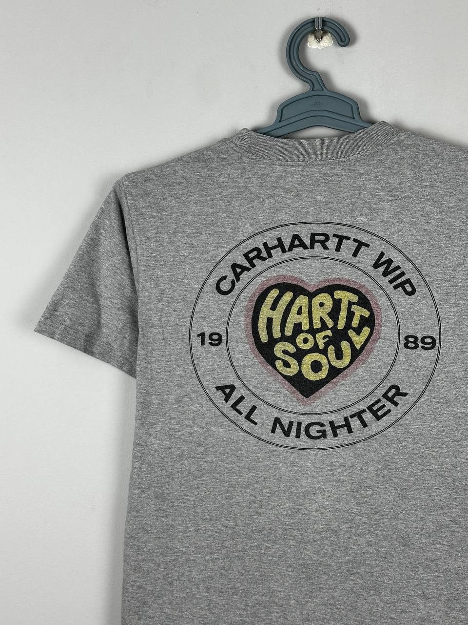 Carhartt Wip Carhartt WIP Grey Heart Big Logo T Shirt Size US XS / EU 42 / 0 - 1 Thumbnail
