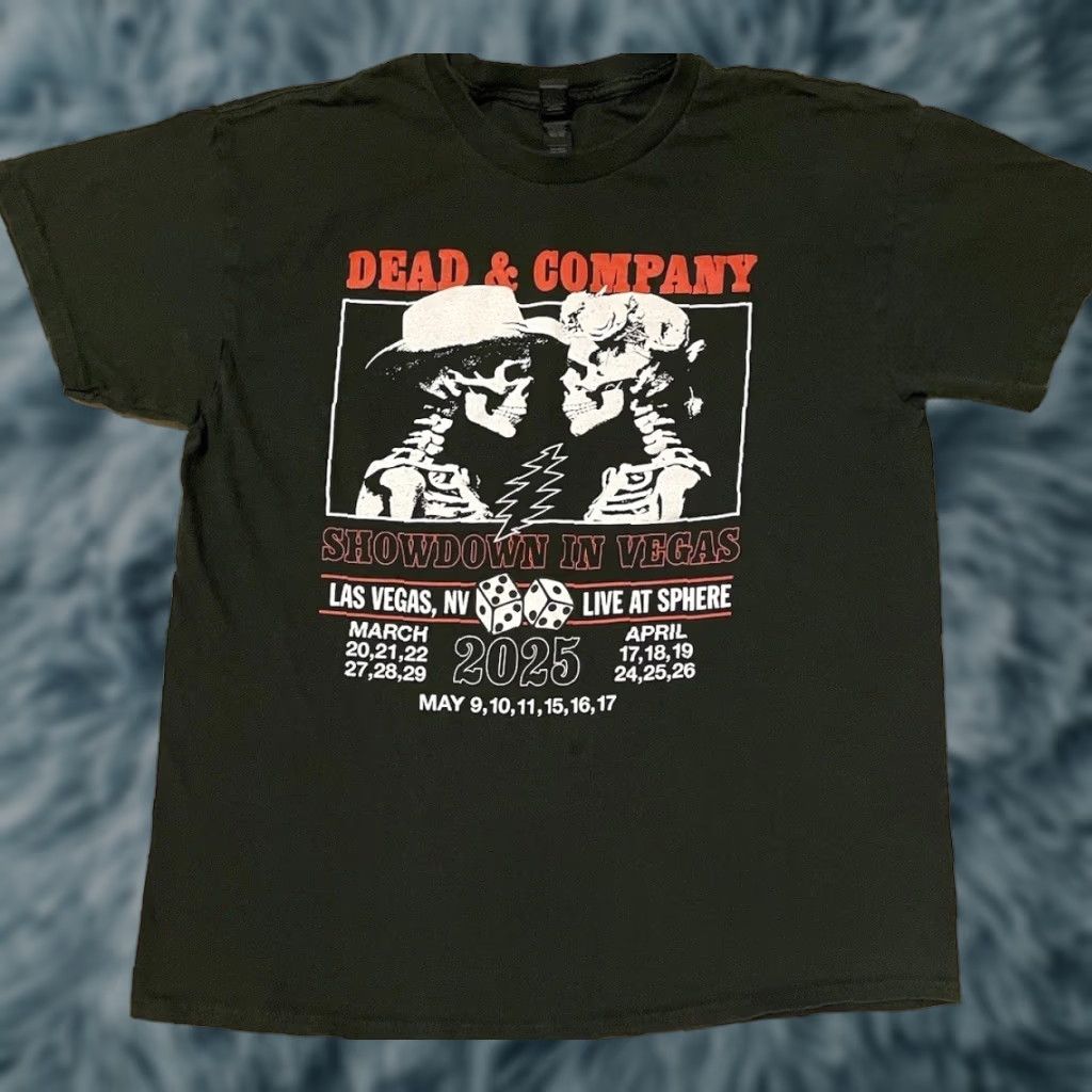 CO Grateful Dead 2025 Las Vegas Concert Shirt M Dead & Co Tour Rock Vtg 90s Y2K Shirt Mens Green Graphic Tee Hippie Tie Dye Size US M / EU 48-50 / 2 - 1 Thumbnail