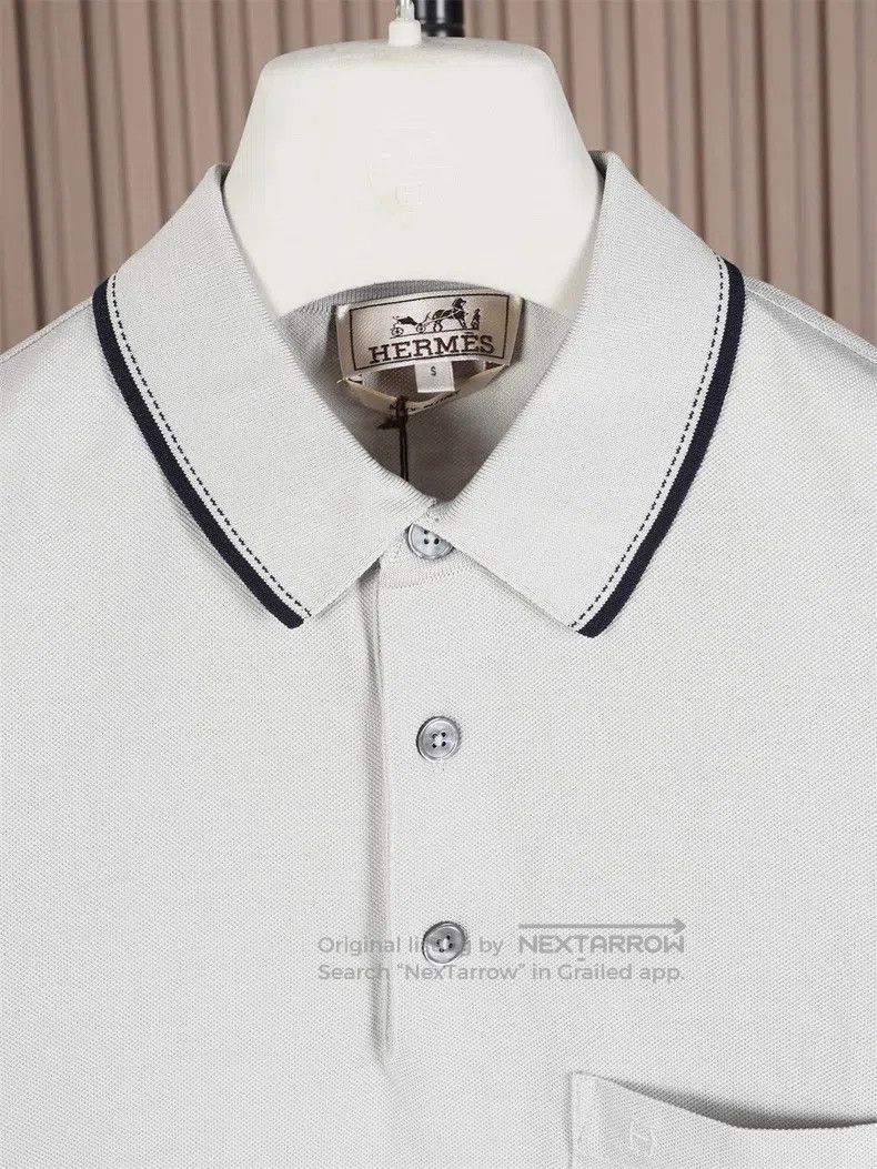 Hermes Hermes Men's Light Bean Color Short Sleeve Polo Shirt Size US S / EU 44-46 / 1 - 2 Thumbnail