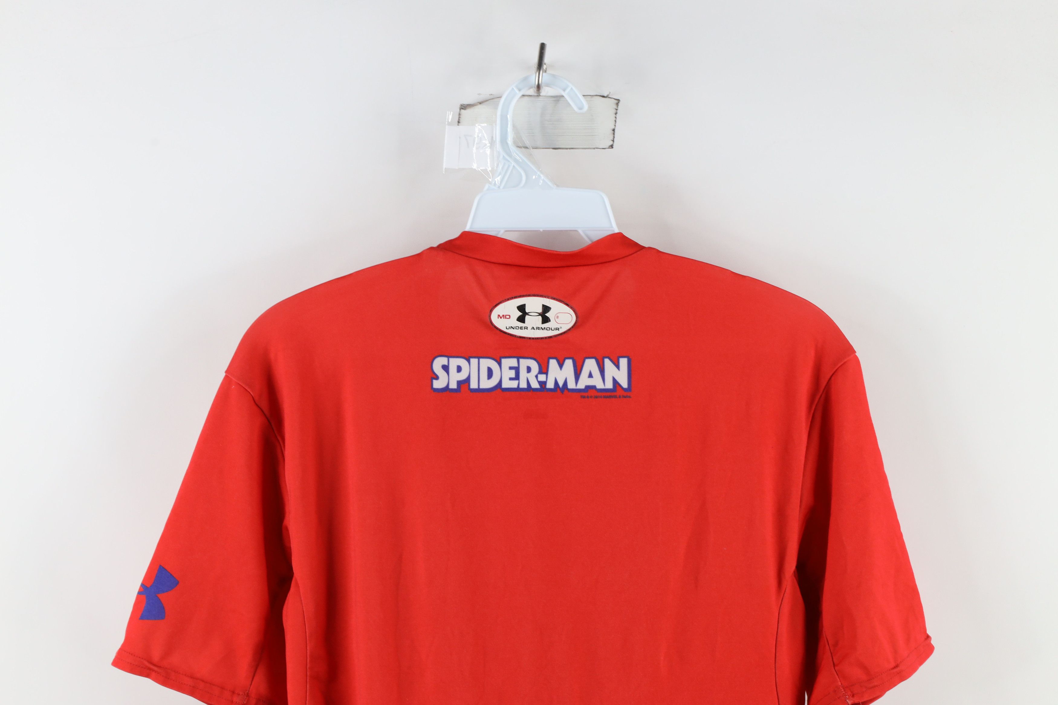 Under Armour × Vintage Under Armour x Marvel HeatGear Spiderman Training T-Shirt Size US M / EU 48-50 / 2 - 11 Thumbnail