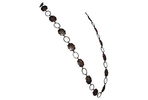 Designer Sterling Silver Concho Necklace Size ONE SIZE - 3 Thumbnail