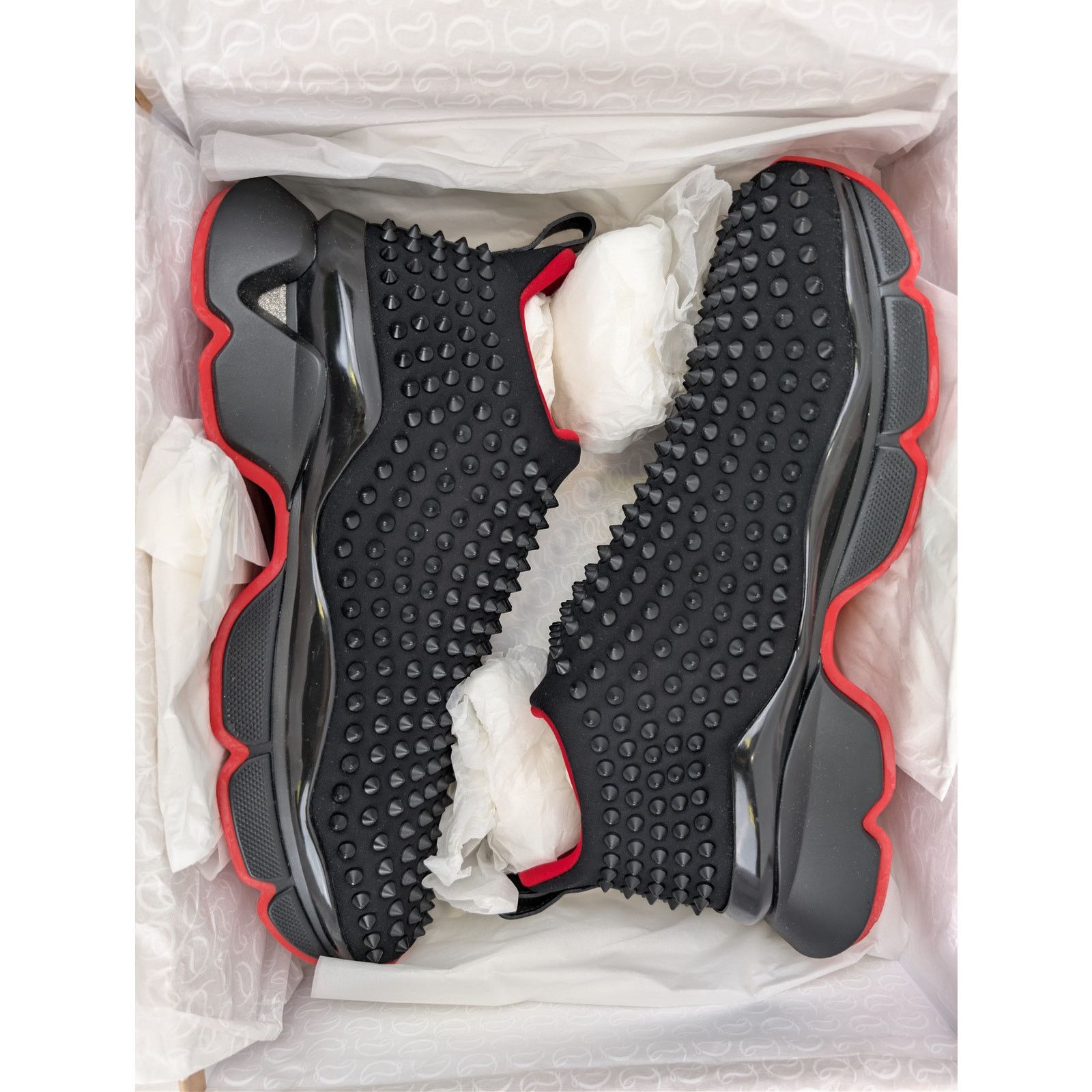 Christian Louboutin o1rshd1 Spike Sock Flat Shoe Boots Sneakers in Black 43 Size US 10 / EU 43 - 22 Thumbnail