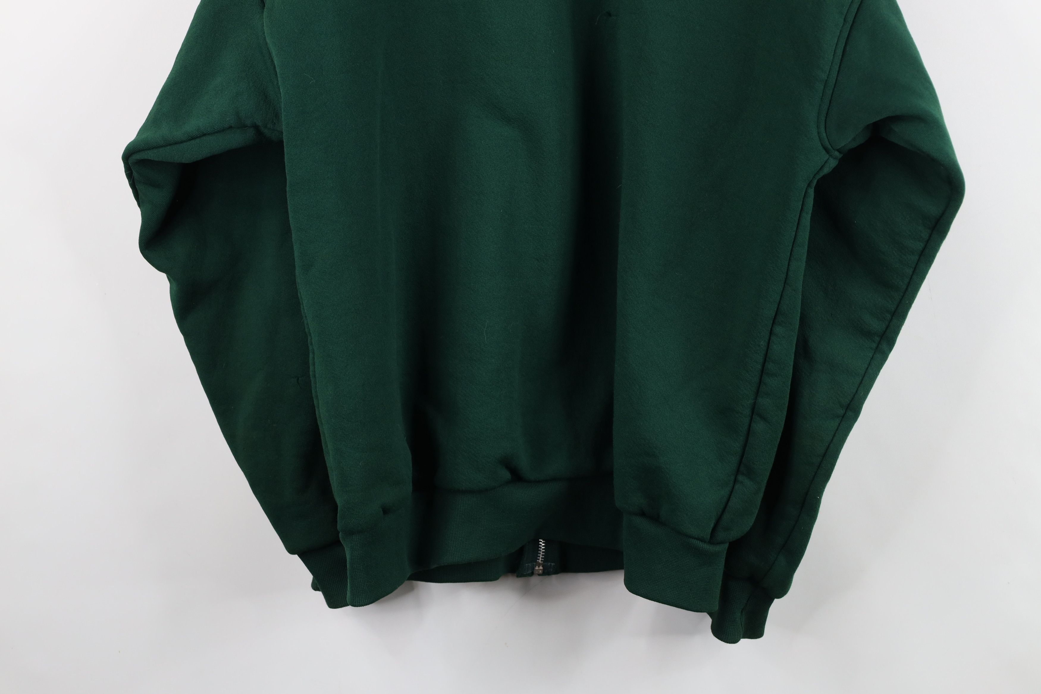 Vintage Vintage 90s Streetwear Thermal Lined Blank Zip Hoodie Size US L / EU 52-54 / 3 - 15 Thumbnail