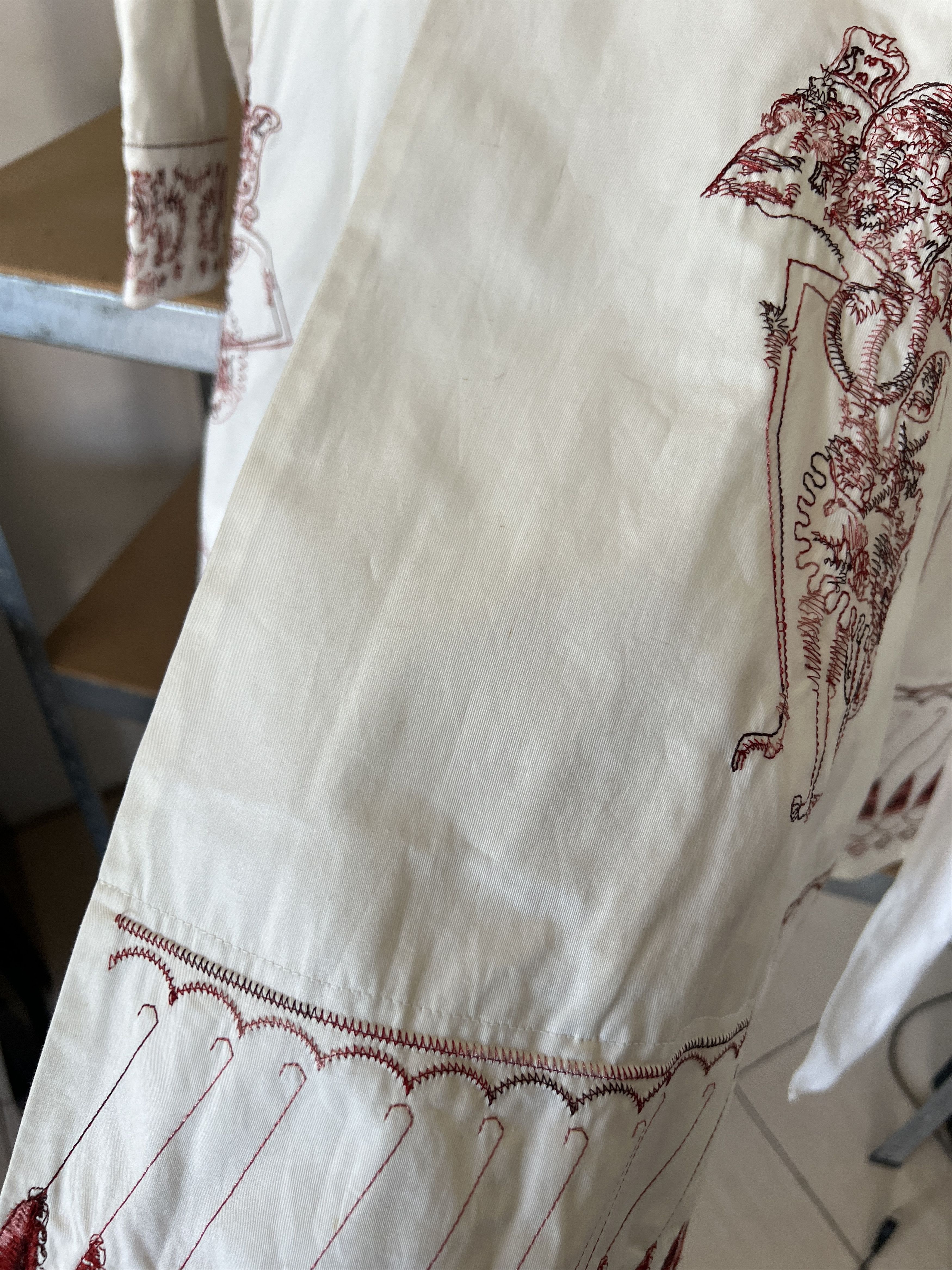 Miu Miu × Vintage Miu Miu Vintage Y2K Embroidered People Logo Dress Size S / US 4 / IT 40 - 15 Thumbnail