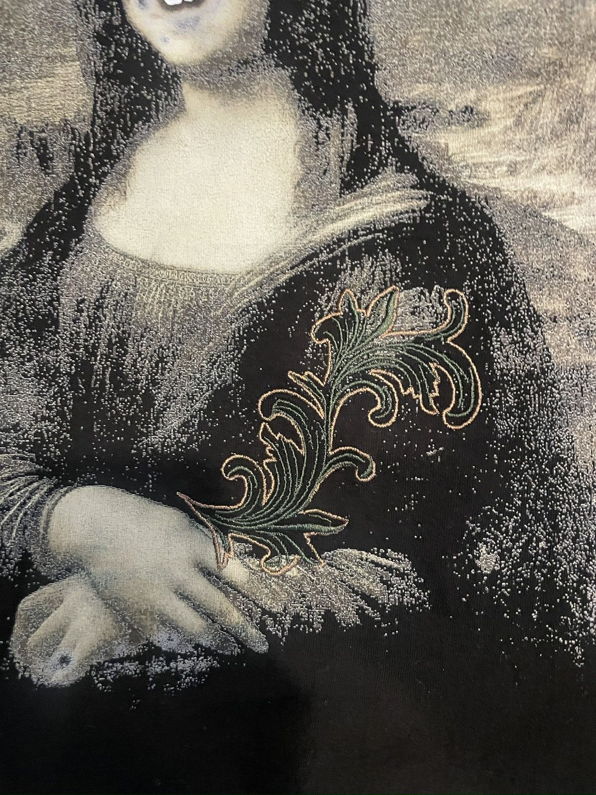 Other Black embroidered Mona Lisa t shirt Size US M / EU 48-50 / 2 - 2 Thumbnail