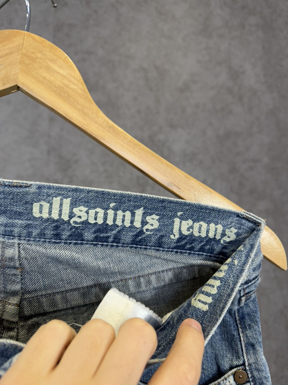 Allsaints Allsaints vintage designer distressed denim jeans Size US 28 / EU 44 - 6 Thumbnail