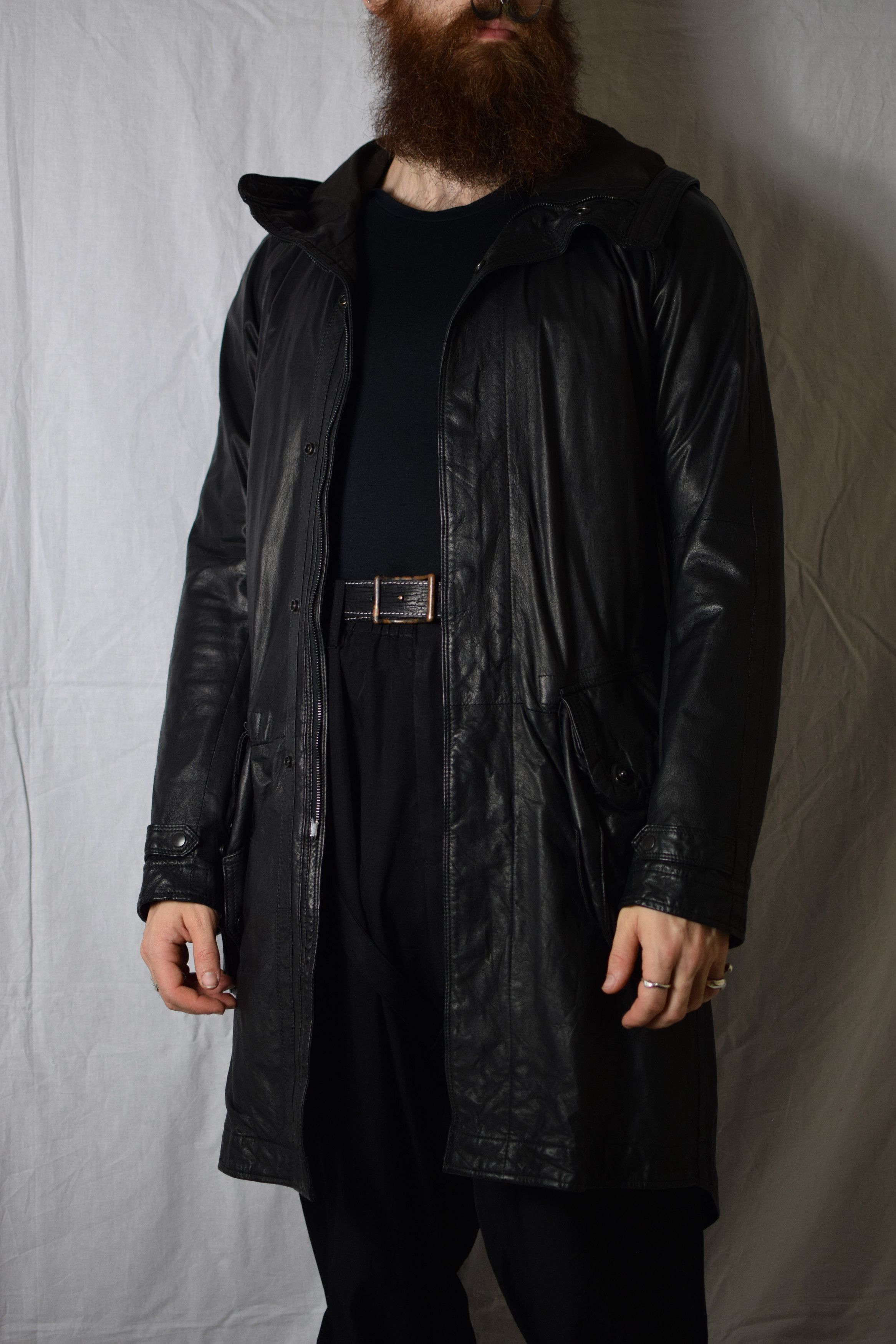 Julius Julius SS08 Leather Gasmask Coat - 217COM6 Size US M / EU 48-50 / 2 - 6 Thumbnail