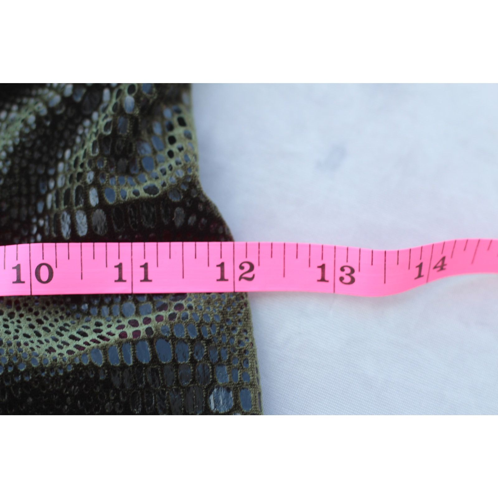 Other Vintage 90s Y2K Rampage Green Reptile Velveteen Mini Dress Size S / US 4 / IT 40 - 4 Thumbnail
