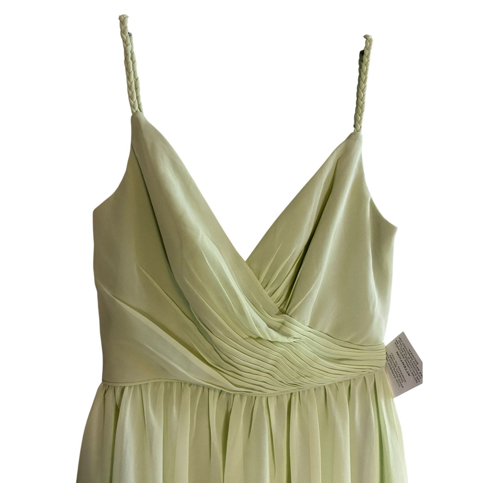 Mac Duggal Ieena for Mac Duggal Lime Green Tiered Mini Dress Size 0 Size XS / US 0-2 / IT 36-38 - 9 Thumbnail