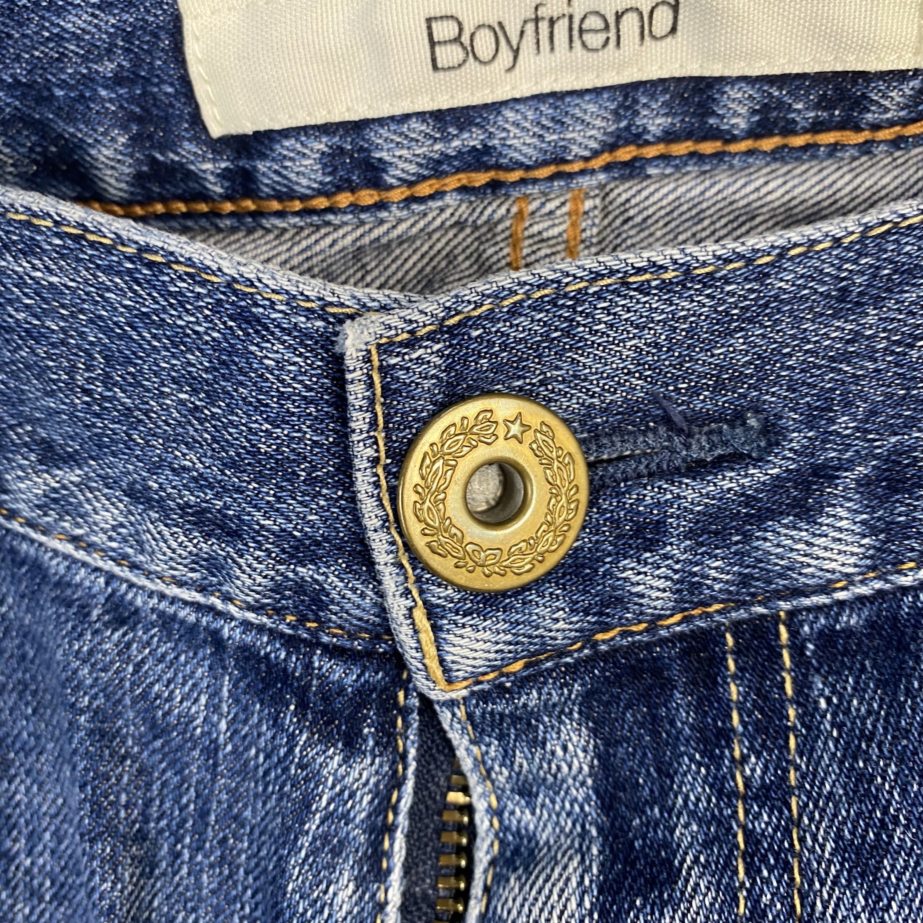 Uniqlo Uniqlo Boyfriend Blue Denim Pants #7592 Size US 35 - 9 Thumbnail