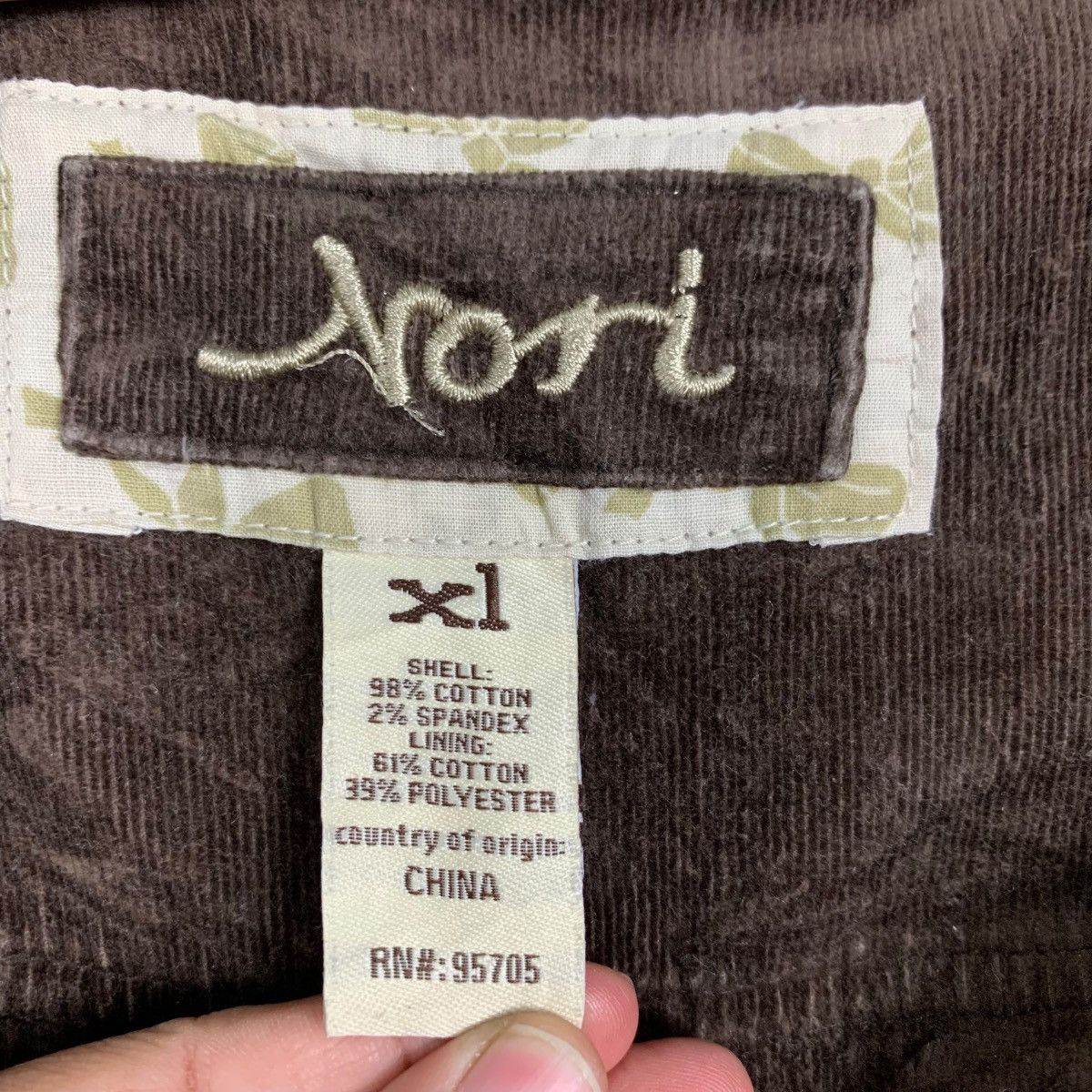 Other NORI Double Layer Hoodie Corduroy Jacket #2411-C108 Size XL / US 12-14 / IT 48-50 - 16 Thumbnail