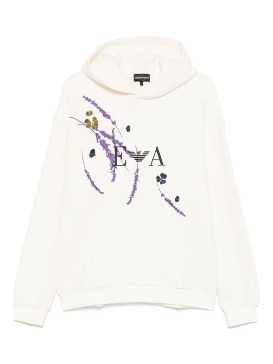 Emporio Armani EMPORIO ARMANI Women Hoodies EM001907 AF15554U1018 White Size XL / US 12-14 / IT 48-50 - 1 Thumbnail