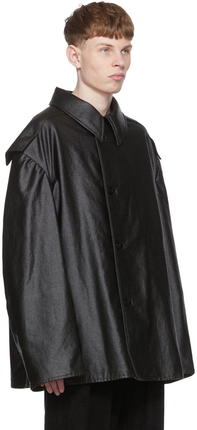 Maison Margiela Margiela - Black Cotton Jacket Size US M / EU 48-50 / 2 - 3 Thumbnail